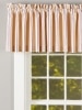 French Ticking Rod Pocket Tailored Valance