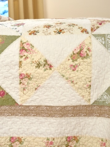 Calico Charm Patchwork Cotton Quilt or Pillow Sham