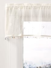 Hydrangea Floral Rod Pocket Window Curtain Panels