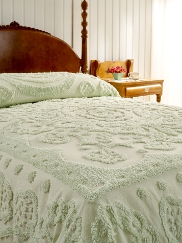 Floral Chenille Bedspread