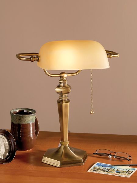 Bankers Desk Lamp Antique Brass, Classic Bankers Desk Lamp