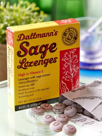 Natural Sage Throat Lozenges, 2 Packages