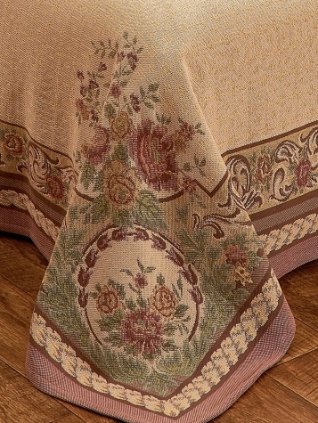 Old-World Tapestry Cotton Bedspread