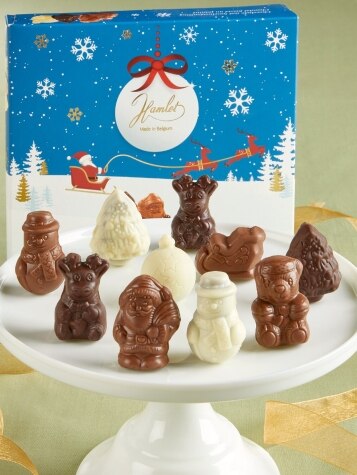 Christmas Hazelnut Cream-Filled Chocolates