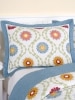 Circles of Daisies Cotton Quilt or Pillow Sham