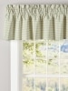 Colebrook Check Lined Rod Pocket Tailored Valance