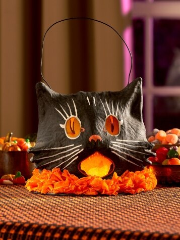 Black Cat Halloween Bucket