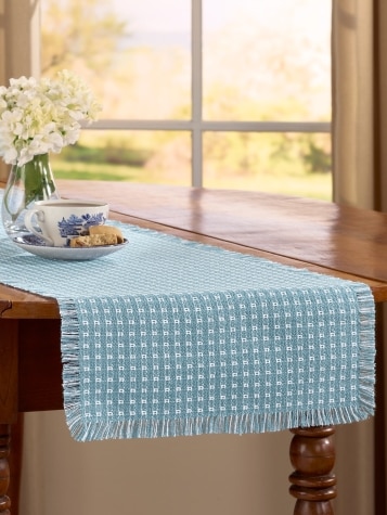 Mountain Weave Cotton 14 Inch Table Runner