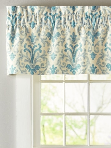 Venetian Brocade Lined Rod Pocket Tailored Valance