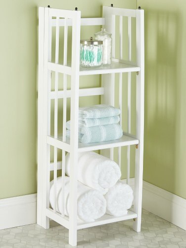 Slim Fit Stackable Folding Wooden Bookcase