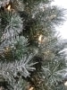 Pre-Lit Artificial Forest Shimmer Flocked Pine Christmas Tree