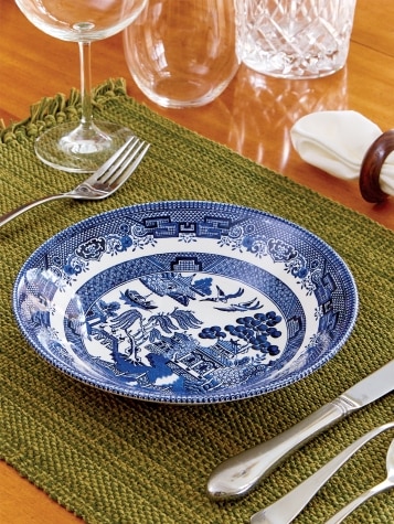 Blue Willow Soup Bowls Set of 4 Made in England