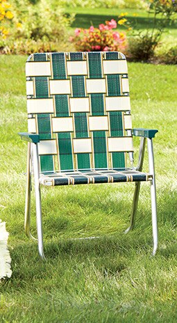 Deluxe Webbed Folding Lawn Chair