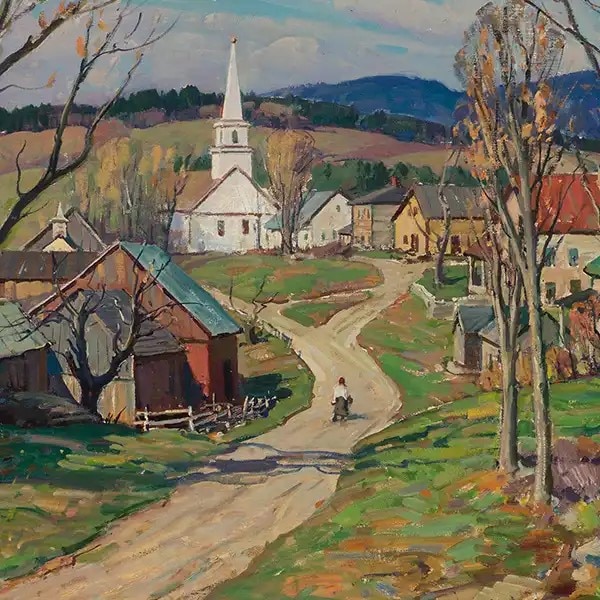 Aldro Hibbard (1886-1972), Late October, Windham, Oil on canvas, 22 ¼ x 30 ¼ in.