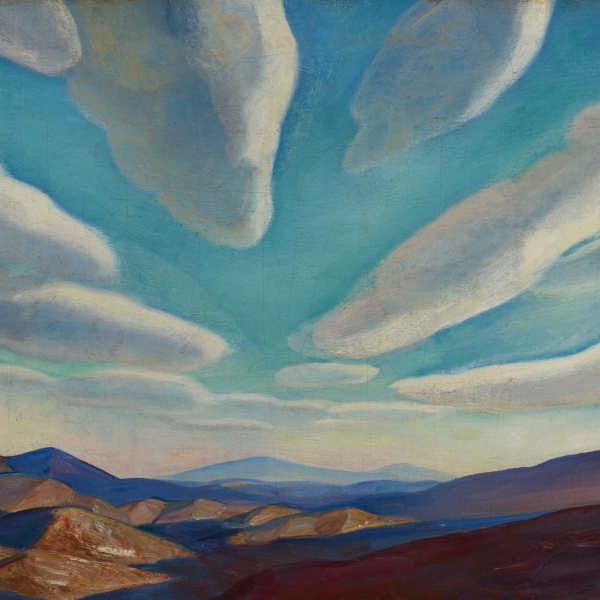 Rockwell Kent (1882-1971), Vermont Hills, Oil on canvas, 22 1/8 x 38 1/8 in.