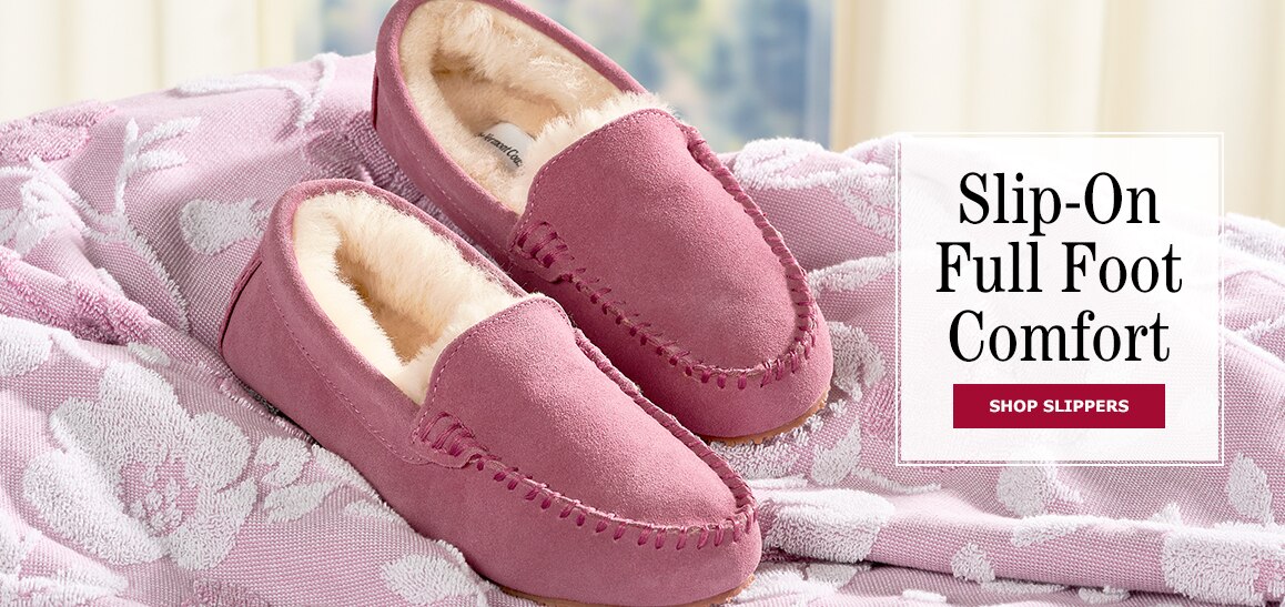 Slip-On Full Foot Comfort. Shop Slippers