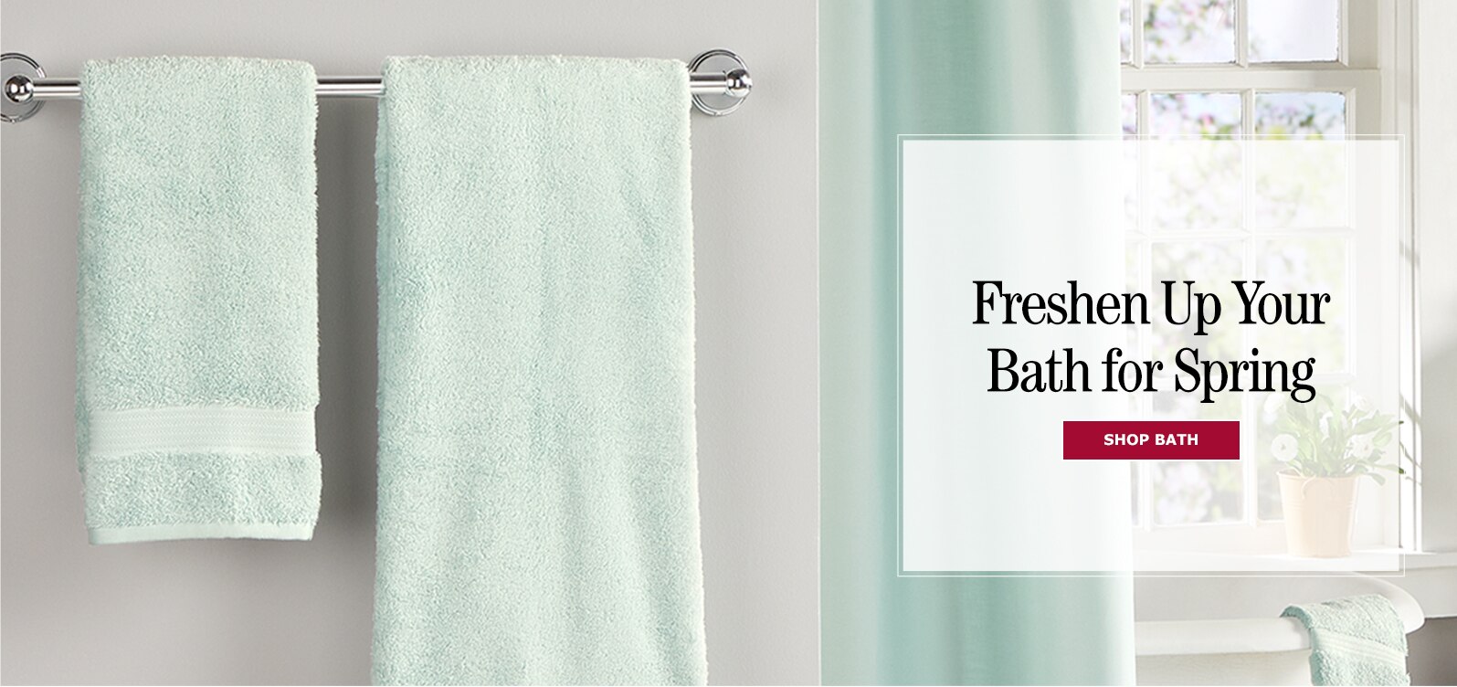 Egyptian Cotton Six-Piece Bath Towel Set, Essential Cotton Bath Mat, Stay-Dry Water-Repellant Cotton Shower Curtain