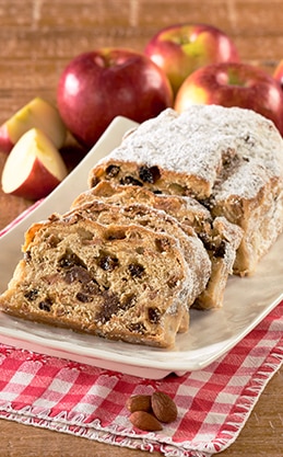 German Apple And Marzipan Stollen