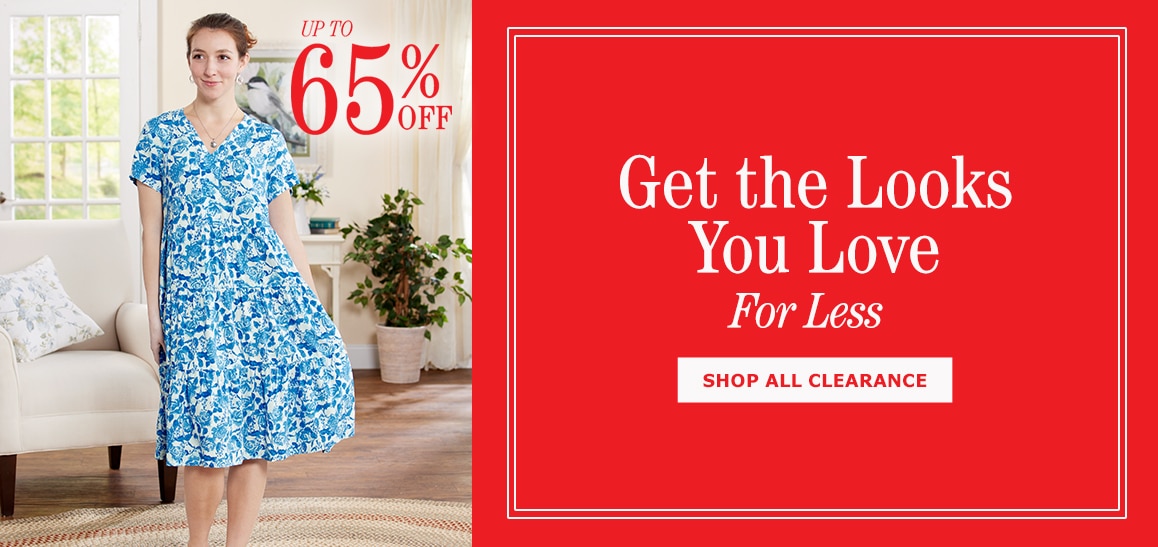 Get the Looks You Love for Less. Up to 65% Off. Shop All Clearance