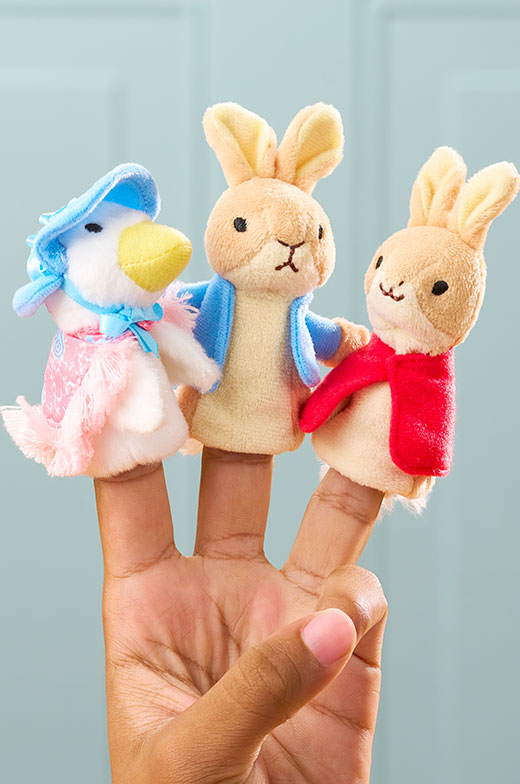 Peter Rabbit Finger Puppet Trio