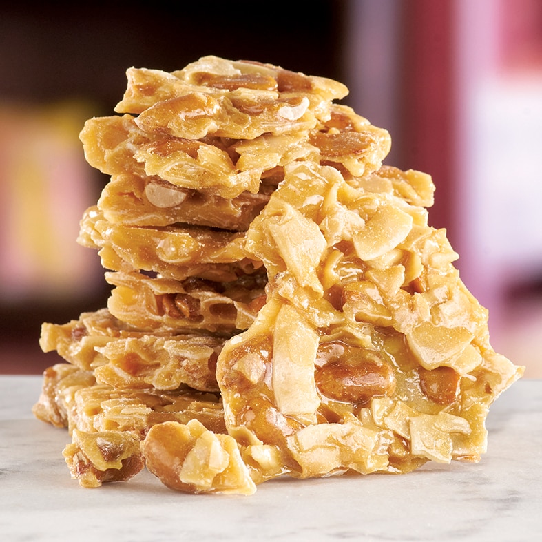 Coconut Peanut Brittle, Two 6 Ounce Bags