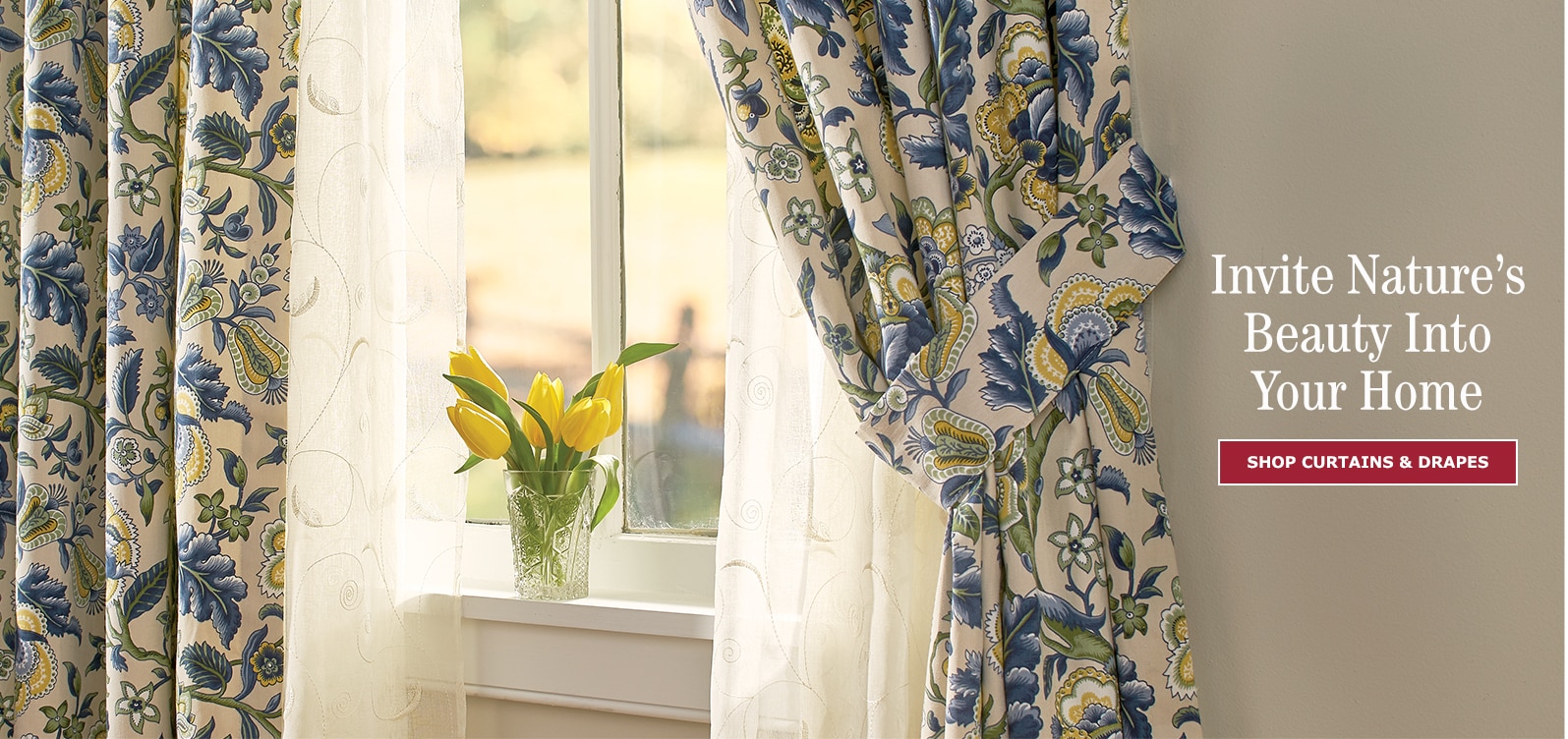 Invite Nature's Beauty Into Your Home. Shop Curtains & Drapes