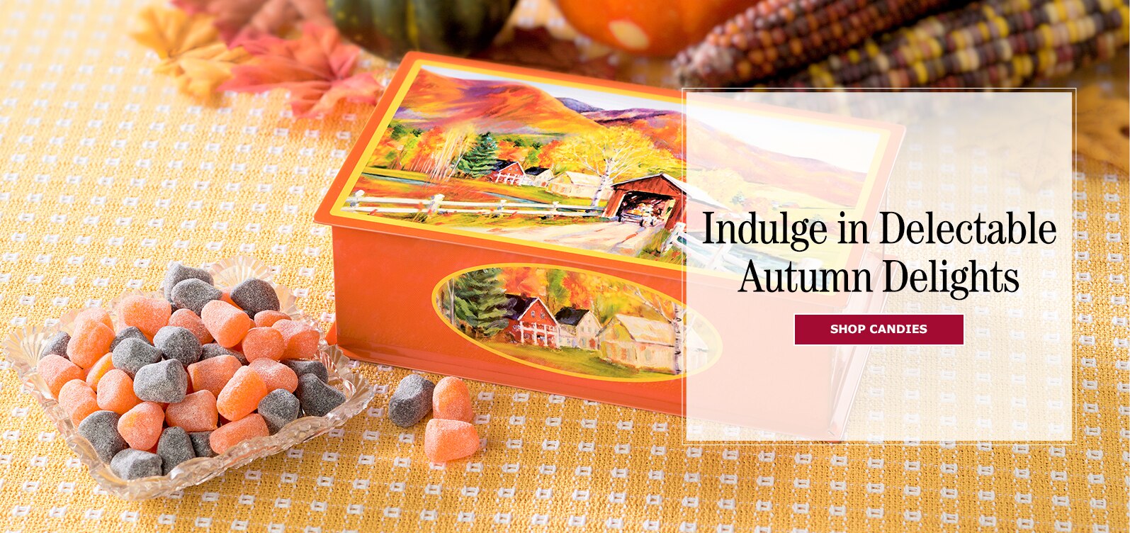 Indulge in Delectable Autumn Delights. Shop Candies