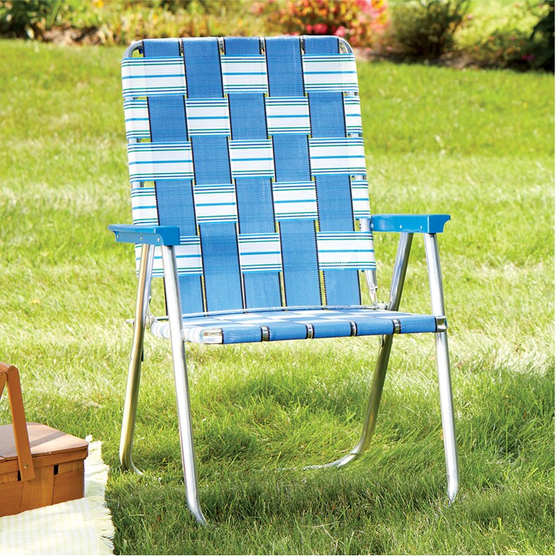 Deluxe Webbed Folding Lawn Chair