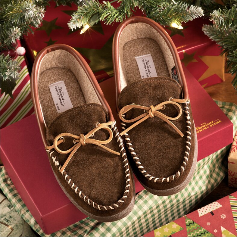 Men's Two-Tone Suede Moccasin