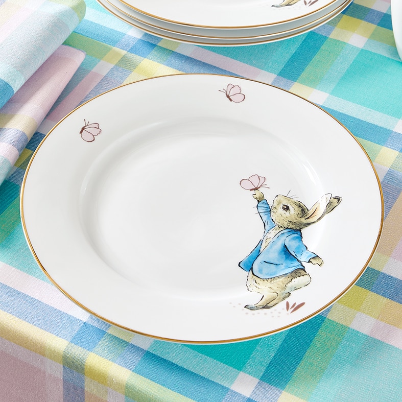 Peter Rabbit Porcelain Dinner Plate, Set Of 4