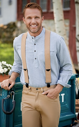 Vermont-Made Clip Suspenders, In Regular And Tall Sizes