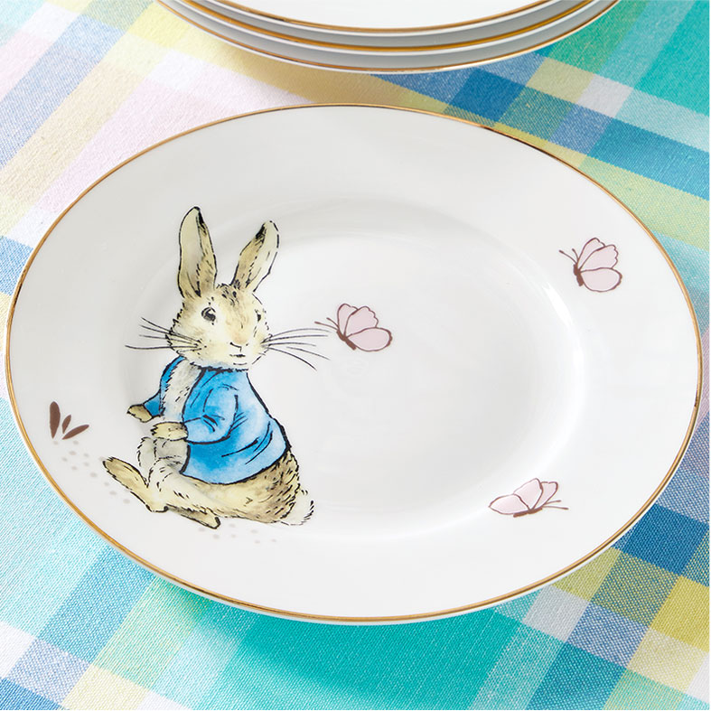 Peter Rabbit Porcelain Salad Plate, Set Of 4