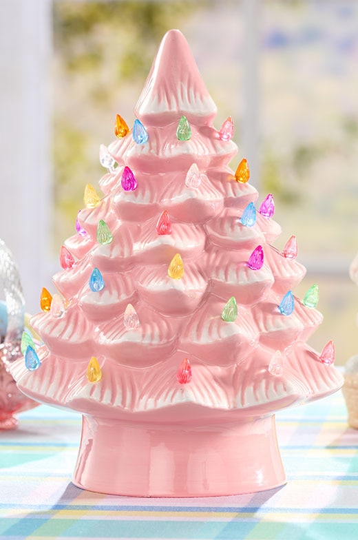 Lighted 12 Inch Ceramic Easter Tree