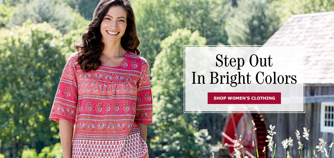 Step Out in Bright Colors. Shop Women's Clothing