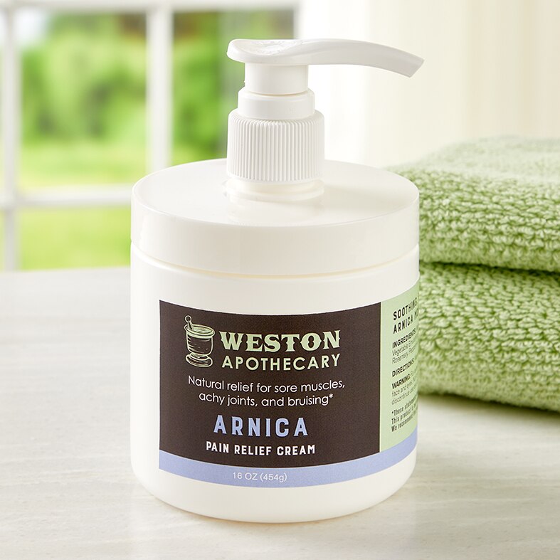 Weston Apothecary Arnica Pain Relief Cream, 16 Ounce Jar