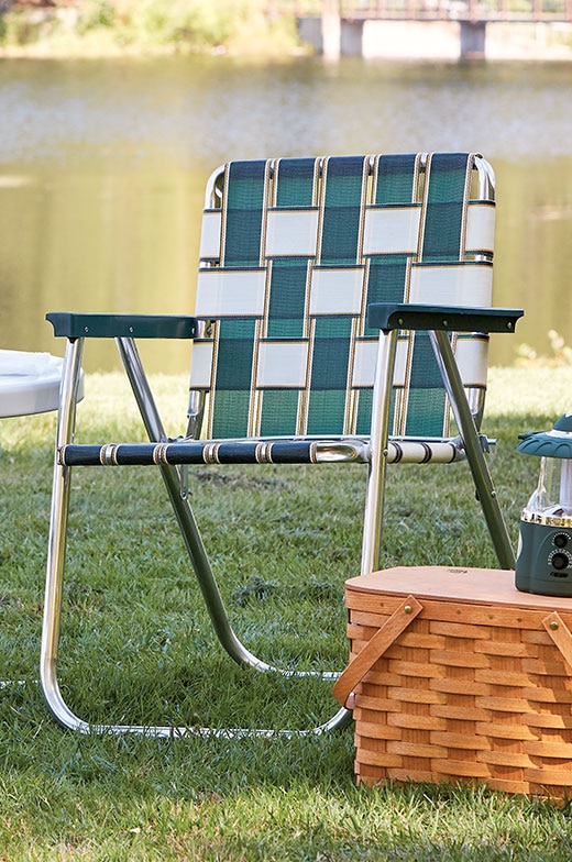 Classic Webbed Folding Lawn Chair