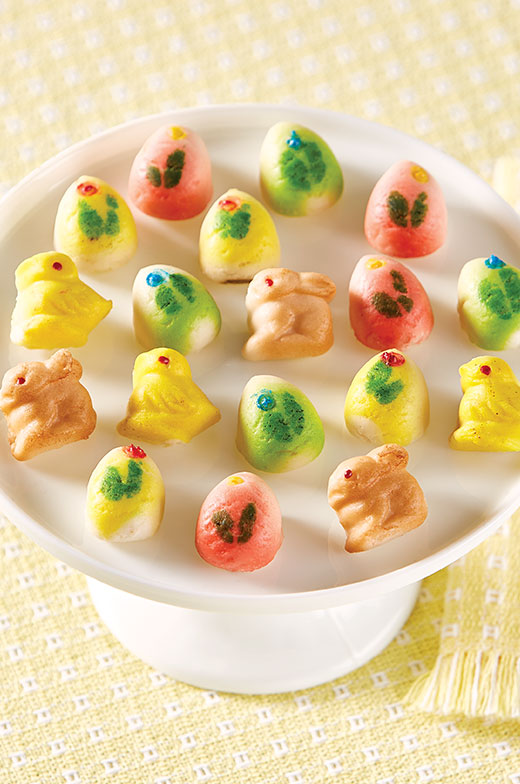 Easter Marzipan Eggs, Bunnies, and Chicks