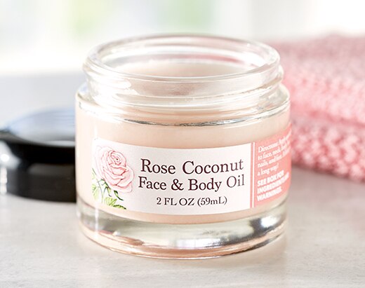 Rose Coconut Face And Body Oil