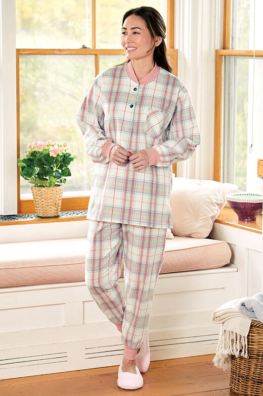 Women's Portuguese Cotton Flannel Ski Pajamas