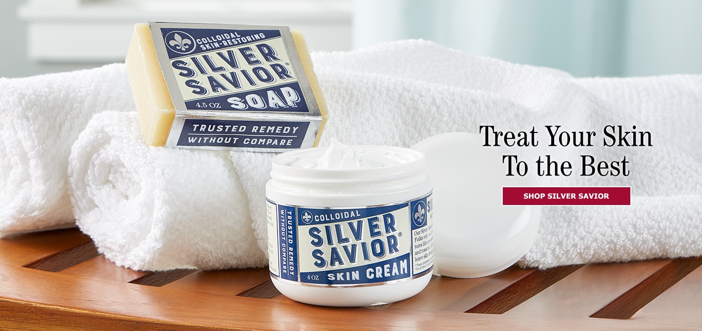 Silver Savior Colloidal Silver Face and Body Soap, Silver Savior Colloidal Silver Skin Face and Body Cream