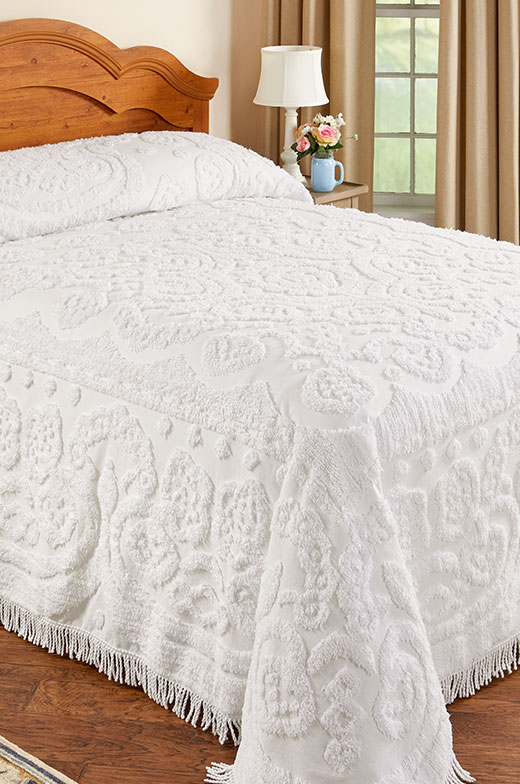 Floral Chenille Bedspread