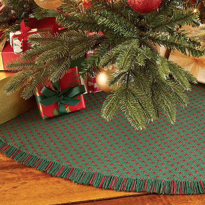 Mountain Weave Cotton Christmas Tree Skirt