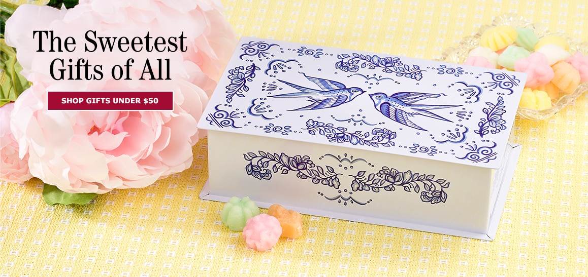 Delft Songbird Gift Tin With French Cremes