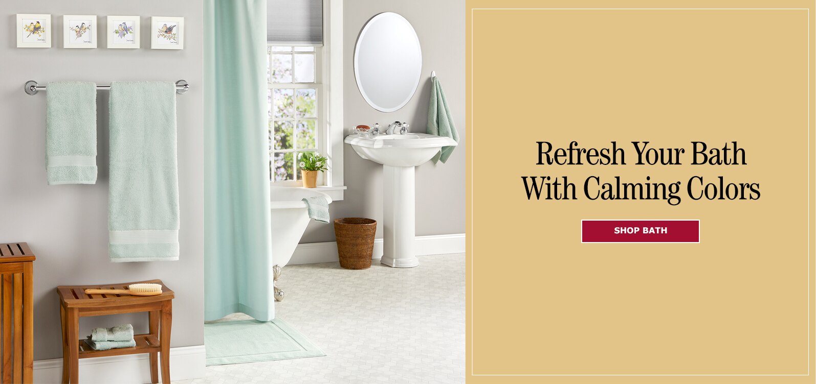 Refresh Your Bath with Calming Colors, Shop Bath