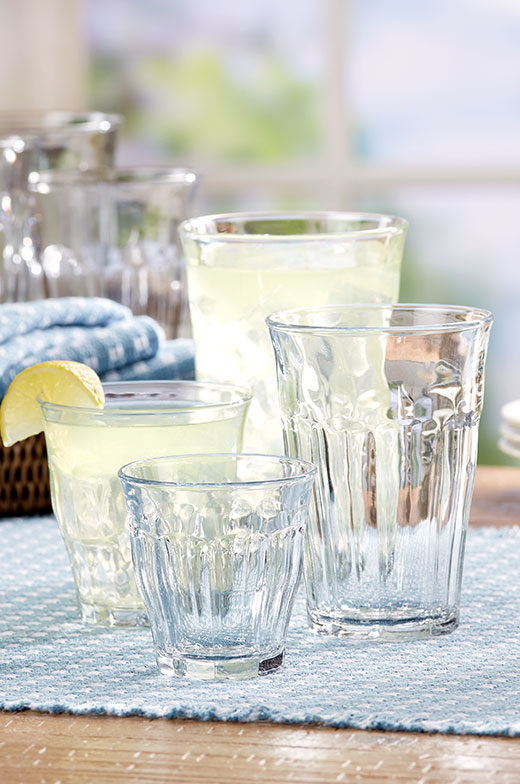 French Picardie Tumbler 6-Glass Set, In 4 Sizes
