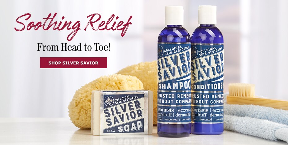 Silver Savior Colloidal Silver Face And Body Soap, 2 Bars, Silver Savior Colloidal Silver Shampoo Or Conditioner