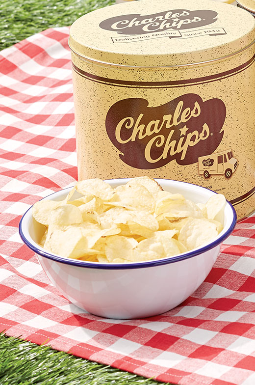 Charles Chips Potato Chip Tin, 1 Pound