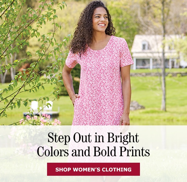 Step Out in Bright Colors and Bold Prints. Shop Women's Clothing